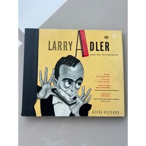 Larry Adler & His Harmonica Decca A486 4 Shellac RecordsAlbum 1946 Jazz 10" 78s